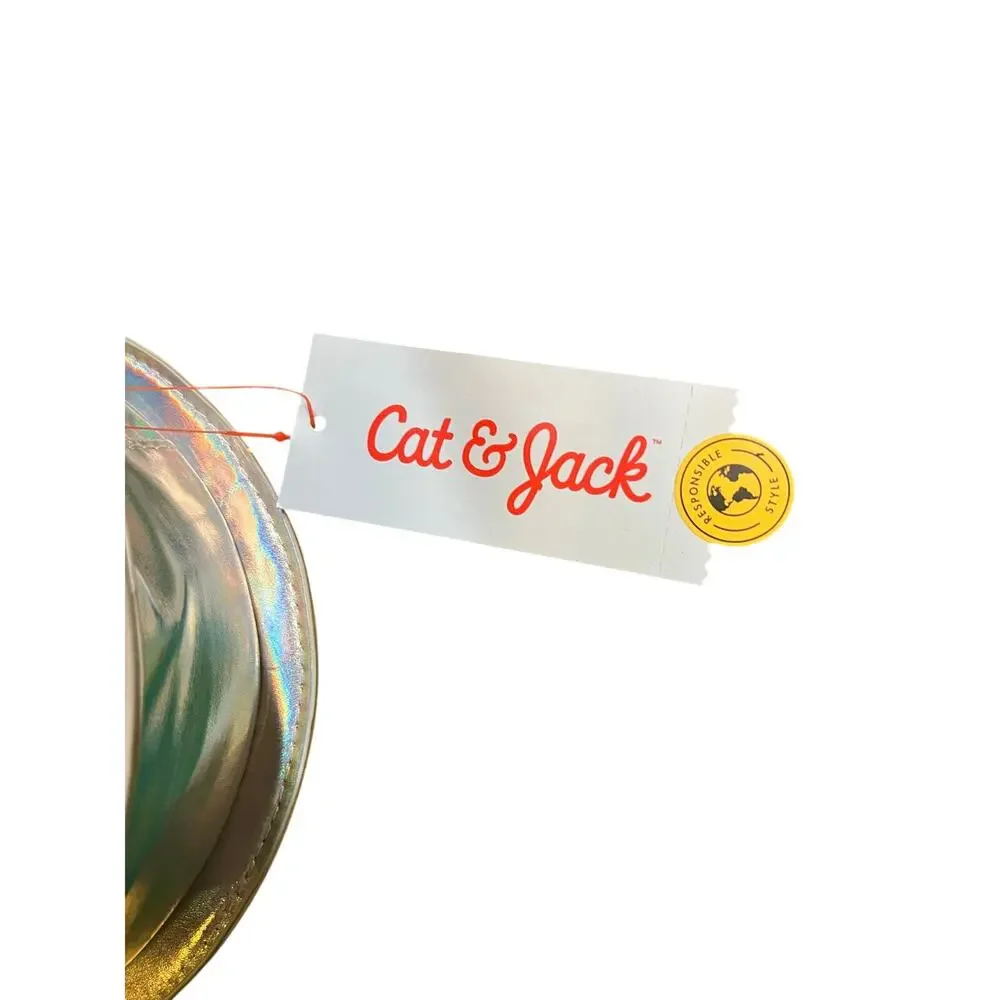 NWT Cat & Jack Iridescent Unicorn Donut Crossbody Bag - Holographic - Picture 5 of 6